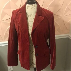 Red Suede Blazer